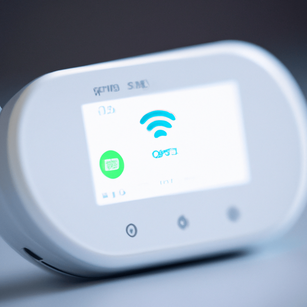 A close-up of the Platinium wireless home GSM alarm with Wi-Fi PG 103, showcasing its sleek design and user-friendly interface.. Sigma 85 mm f/1.4. No text.
