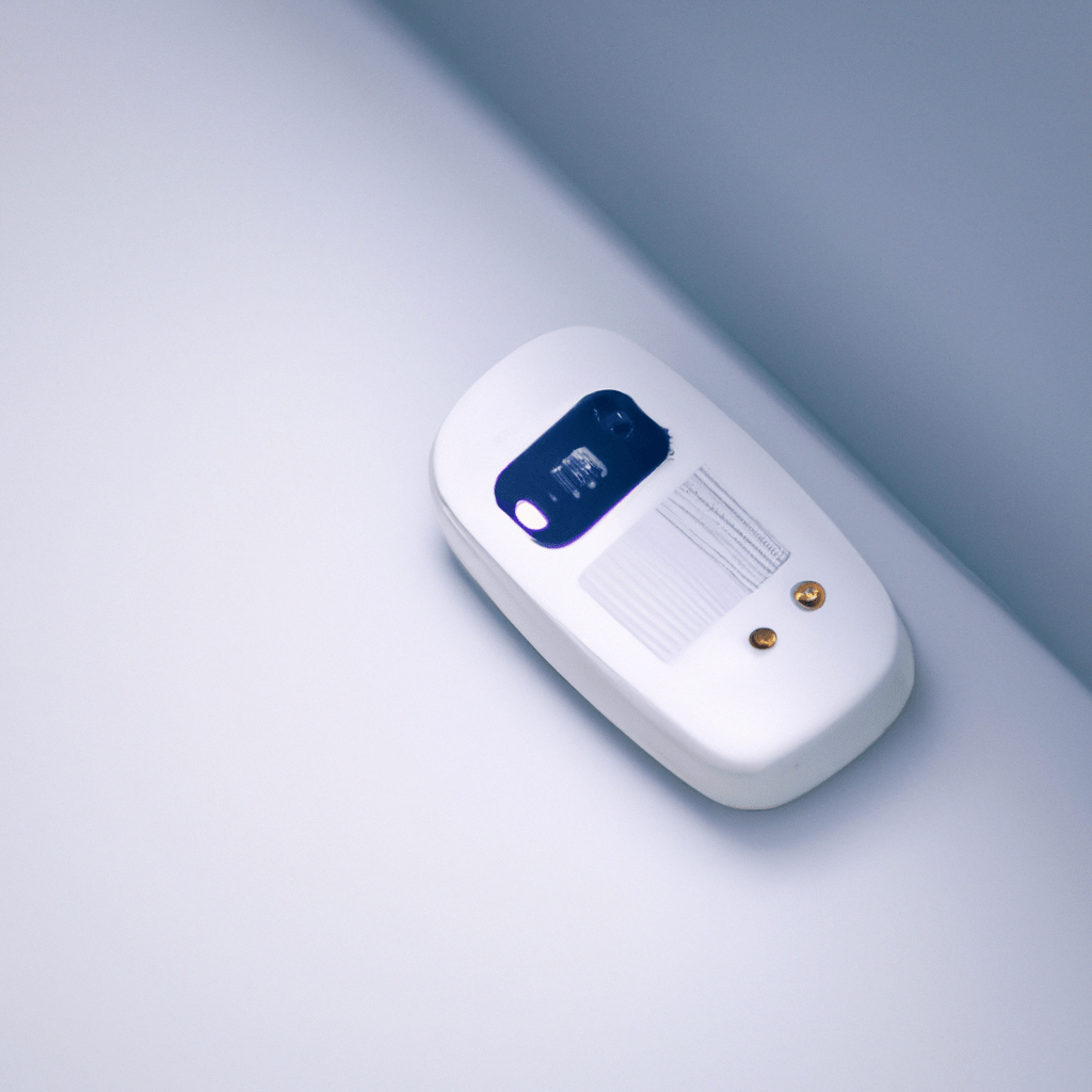 A photo showing the GSM module enabling remote control and communication with the motion sensor alarm, enhancing security.. Sigma 85 mm f/1.4. No text.