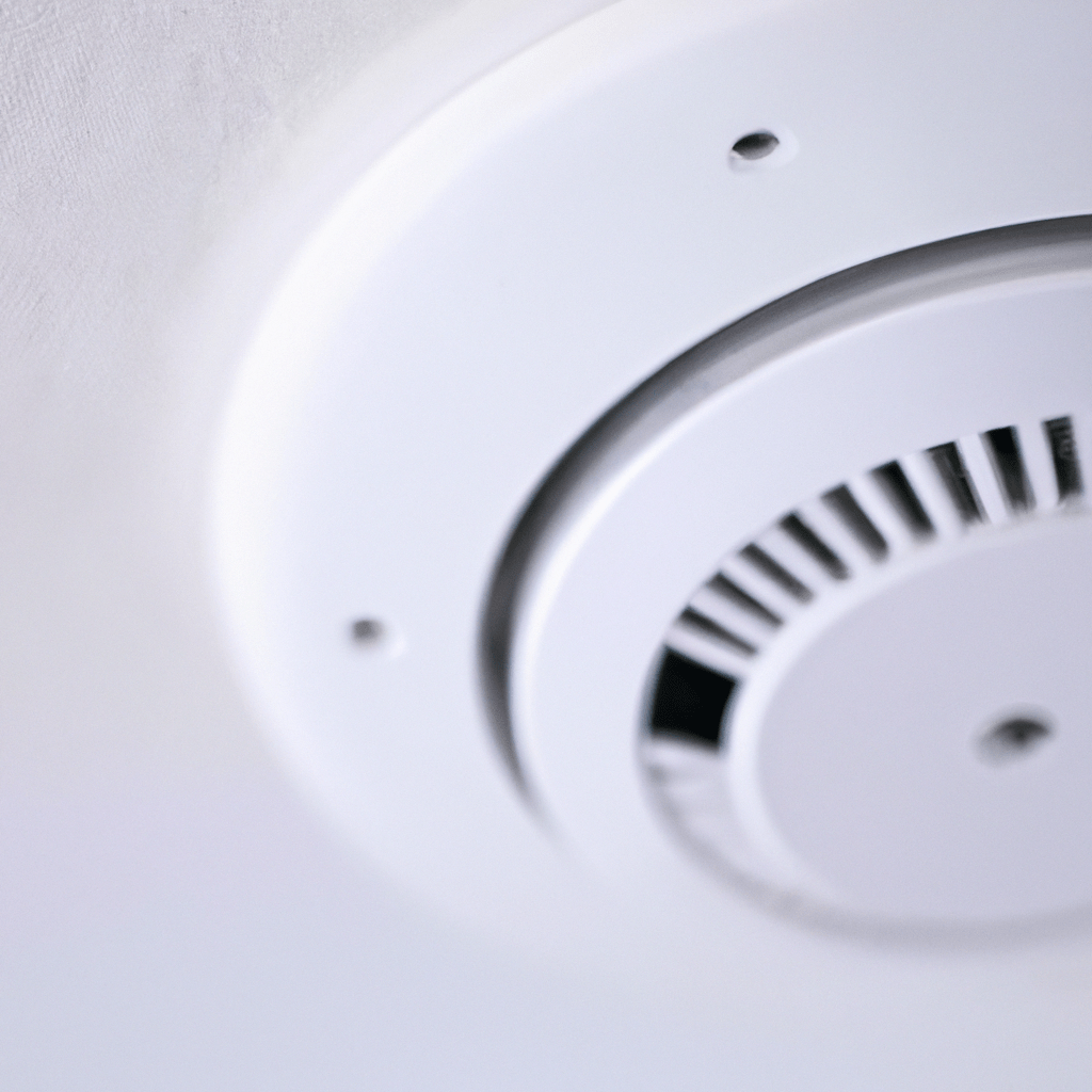 A close-up of a smoke detector, a crucial part of home security system.. Sigma 85 mm f/1.4. No text.