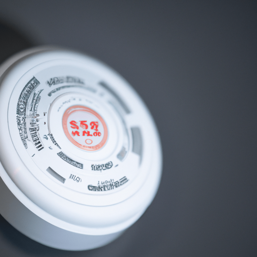 A photo of a X-Sense smoke detector, known for its reliability and advanced technology in minimizing false alarms. Perfect choice for timely fire alerts.. Sigma 85 mm f/1.4. No text.