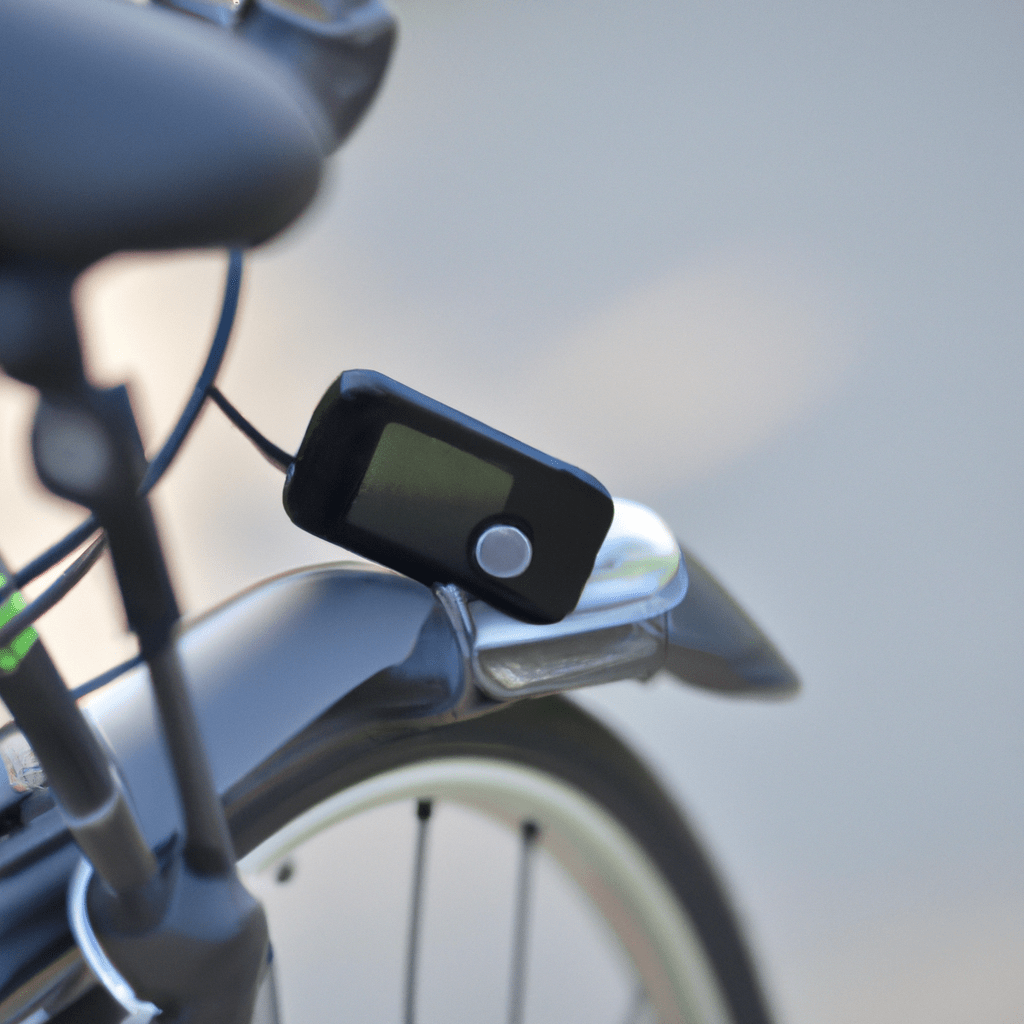 2 - [A photo of a bicycle with a compact device attached to its frame, transmitting an Alarm SMS notification to the owner's smartphone]. Protect your bike with Alarm SMS technology. Sigma 85 mm f/1.4. No text.. Sigma 85 mm f/1.4. No text.