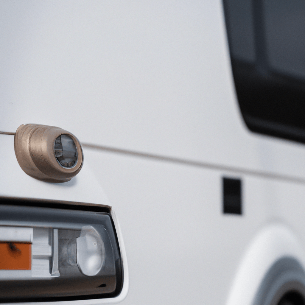 A photo of a camper van with a wireless alarm system installed.. Sigma 85 mm f/1.4. No text.