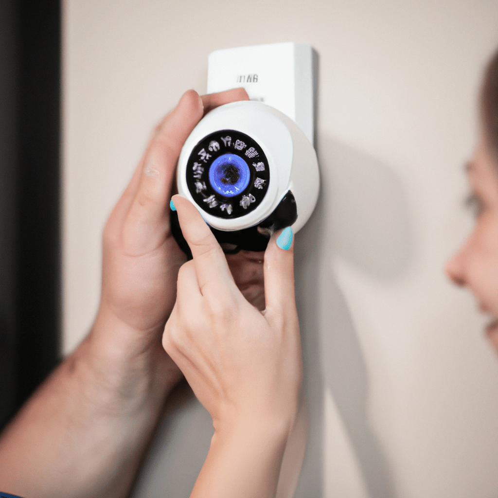*NEW PHOTO*: A couple monitoring their home with the perfect combination of motion alarm and camera for ultimate security and peace of mind. Sigma 85 mm f/1.4. No text.. Sigma 85 mm f/1.4. No text.