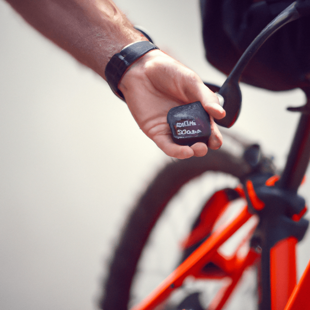 A cyclist mastering the control of the AK7 bike alarm, ensuring efficient and secure protection. Sigma 85 mm f/1.4. No text.. Sigma 85 mm f/1.4. No text.