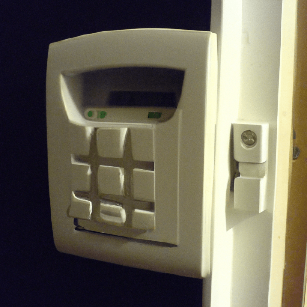 2 - [An image showcasing a modern GSM alarm system installed in a residential apartment. The alarm is wirelessly connected and equipped with backup power, providing constant monitoring and immediate notifications to the owner's mobile phone in case of any intrusion or unauthorized entry. This advanced security solution offers effective protection against residential crime, maximizing the safety of both property and residents.]. Sigma 85 mm f/1.4. No text.
