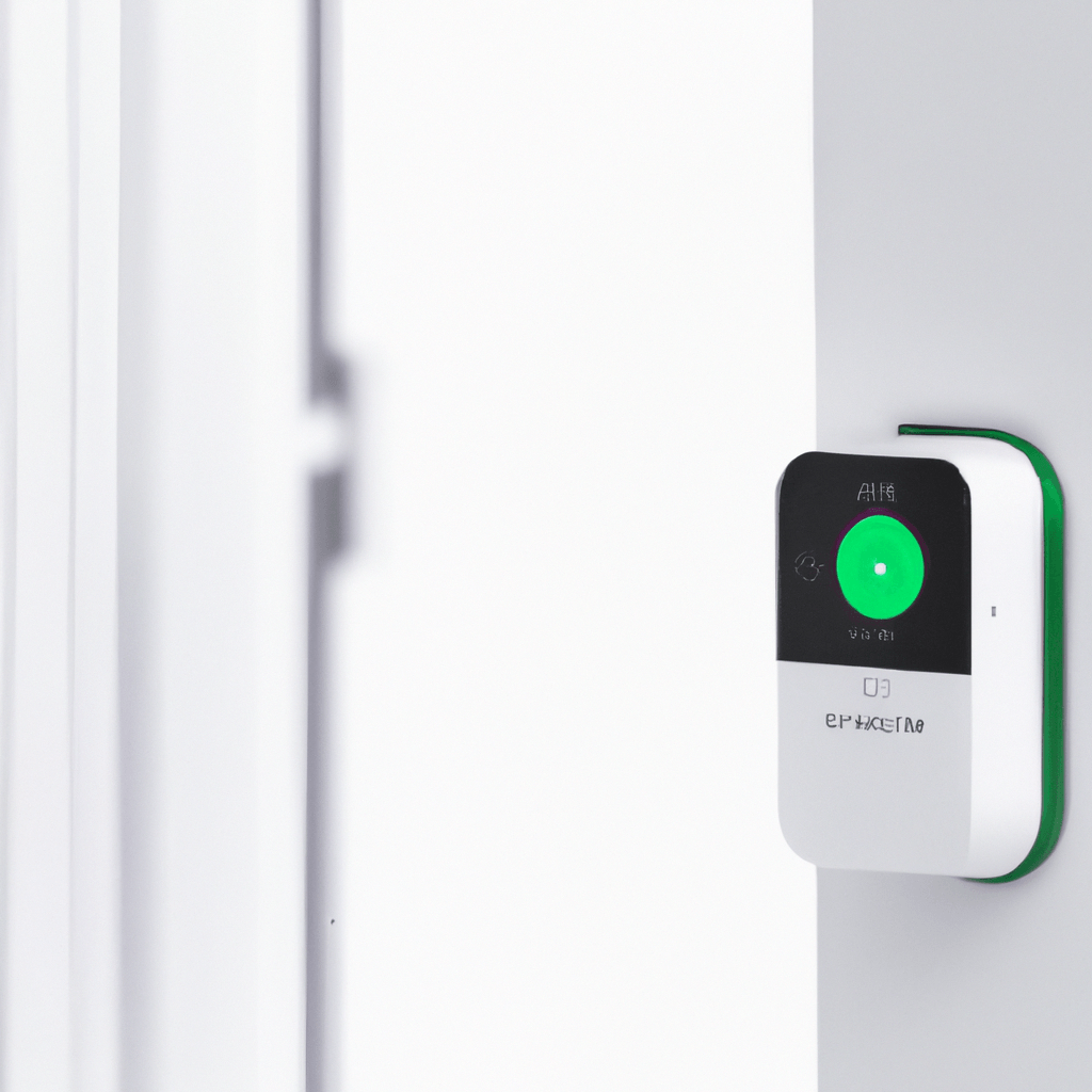 A photo showcasing the advanced security features of the Loxone Alarm, including motion detection, door and window sensors, and remote monitoring.. Sigma 85 mm f/1.4. No text.