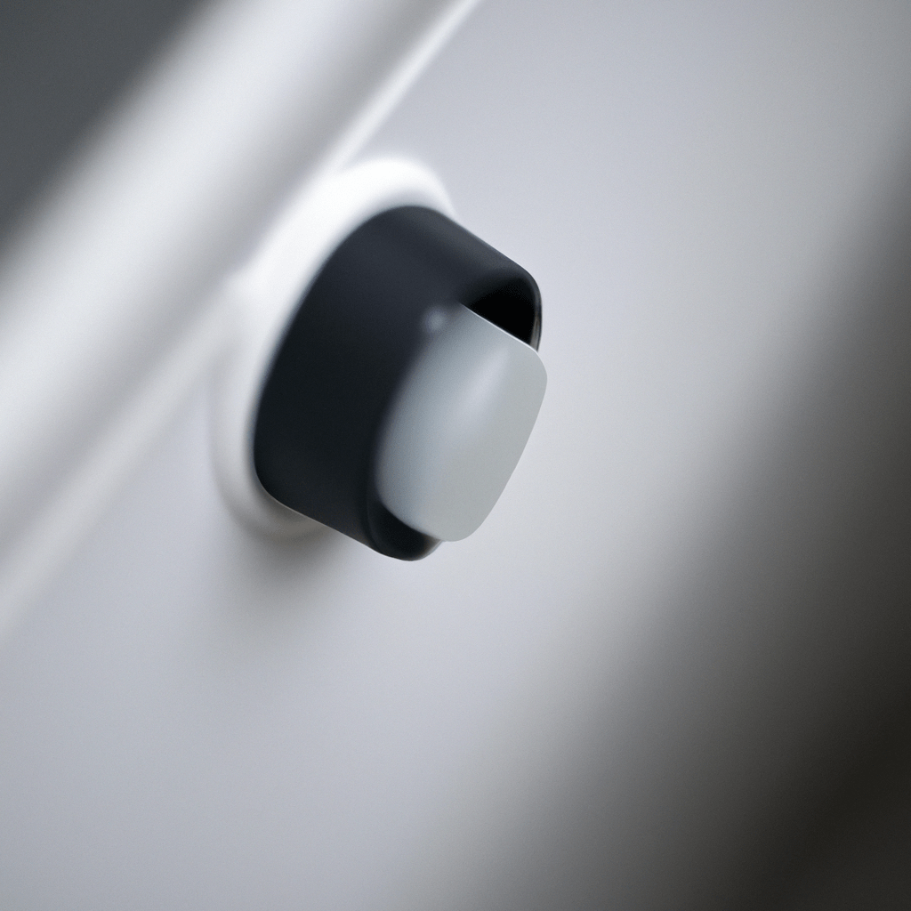 3 - [Close-up of a magnetic door sensor in action]. Captured with a Nikon 50mm f/1.8.. Sigma 85mm f/1.4. No text.. Sigma 85 mm f/1.4. No text.