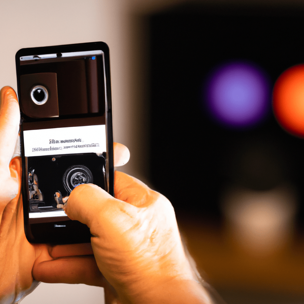 A photo of a person using their smartphone to control the security system remotely. They are checking the status of cameras, motion sensors, alarms, and other security devices in their home.. Sigma 85 mm f/1.4. No text.