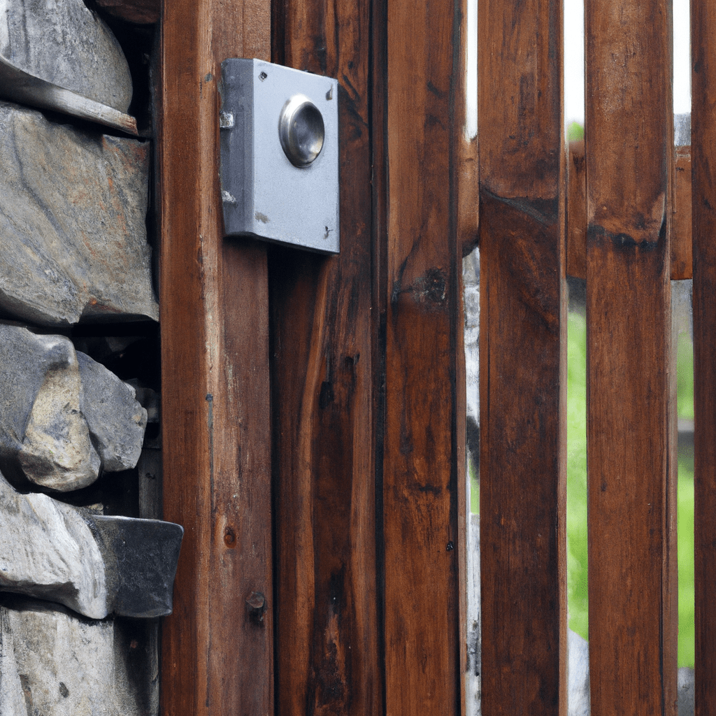 [An image of a rustic cottage with a state-of-the-art security system.]. Sigma 85 mm f/1.4. No text.