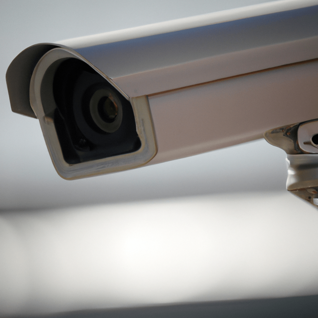 [Photo: A close-up of a modern security camera system, ensuring reliable protection and peace of mind for our valuable belongings.]. Sigma 85 mm f/1.4. No text.