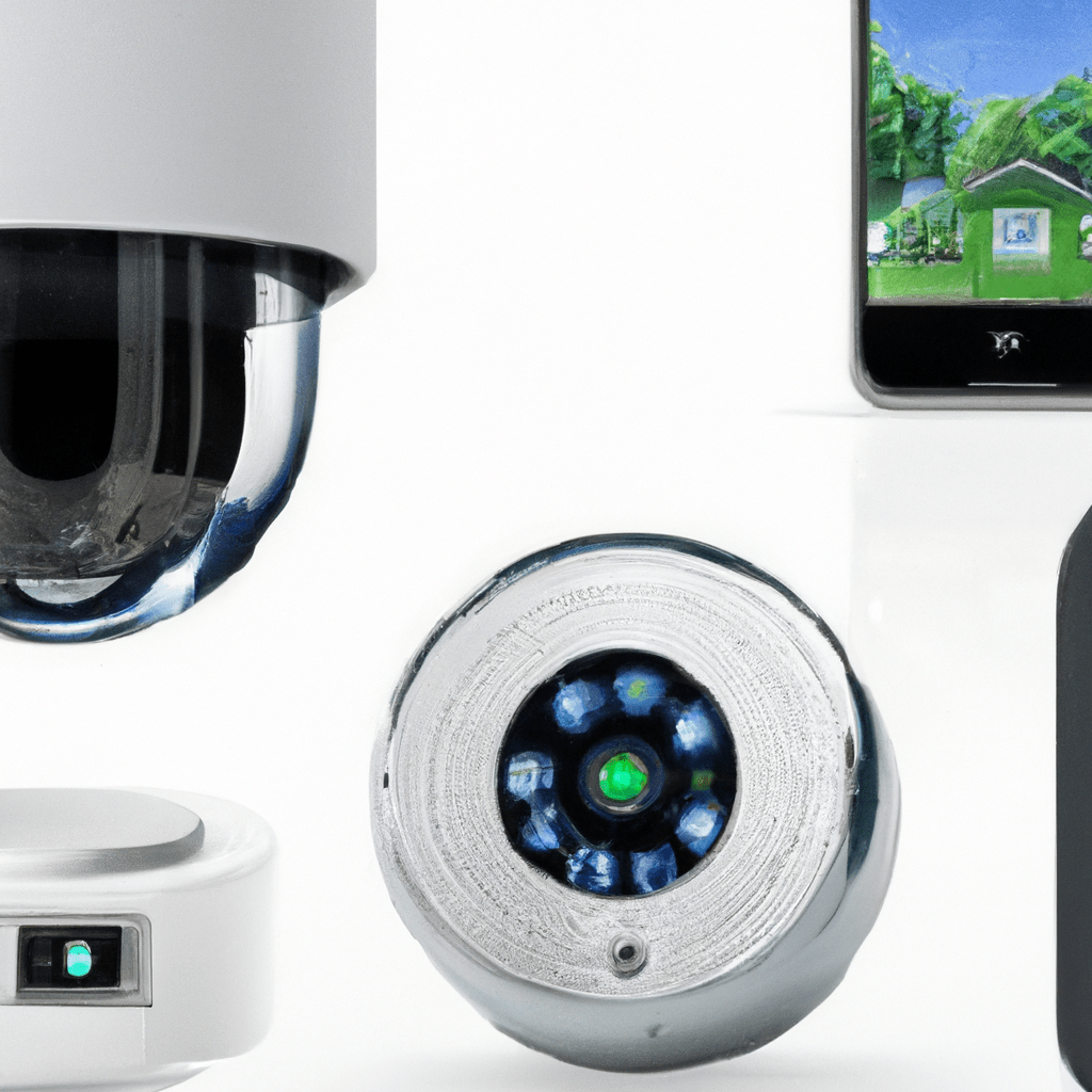 A photo showcasing the seamless integration of Loxone Alarm with a state-of-the-art security camera system, providing complete peace of mind and comprehensive protection for your home. Enjoy real-time monitoring and access to recordings from anywhere through your smartphone or tablet. Trust Loxone Alarm for effortless operation and maintenance, ensuring constant reliability and security.. Sigma 85 mm f/1.4. No text.