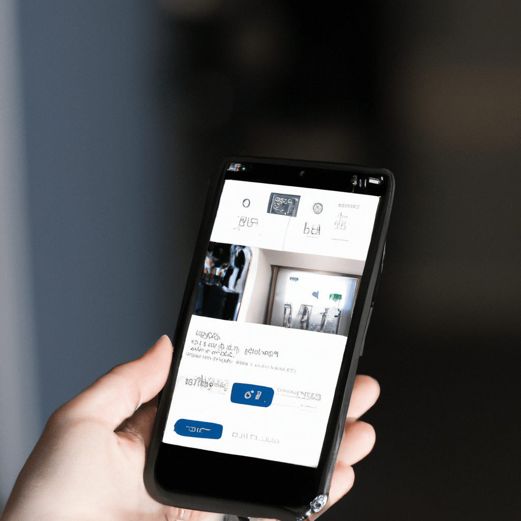[Photo description: A person using their smartphone to monitor their home security system. The app displays a live feed from a camera and allows for remote control and notifications.]. Sigma 85 mm f/1.4. No text.