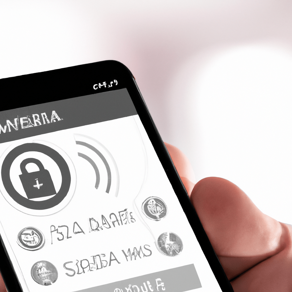 PHOTO: [A photo of a person holding a smartphone with a GSM home alarm app displayed on the screen, showing various security features and settings.]. Sigma 85 mm f/1.4. No text.