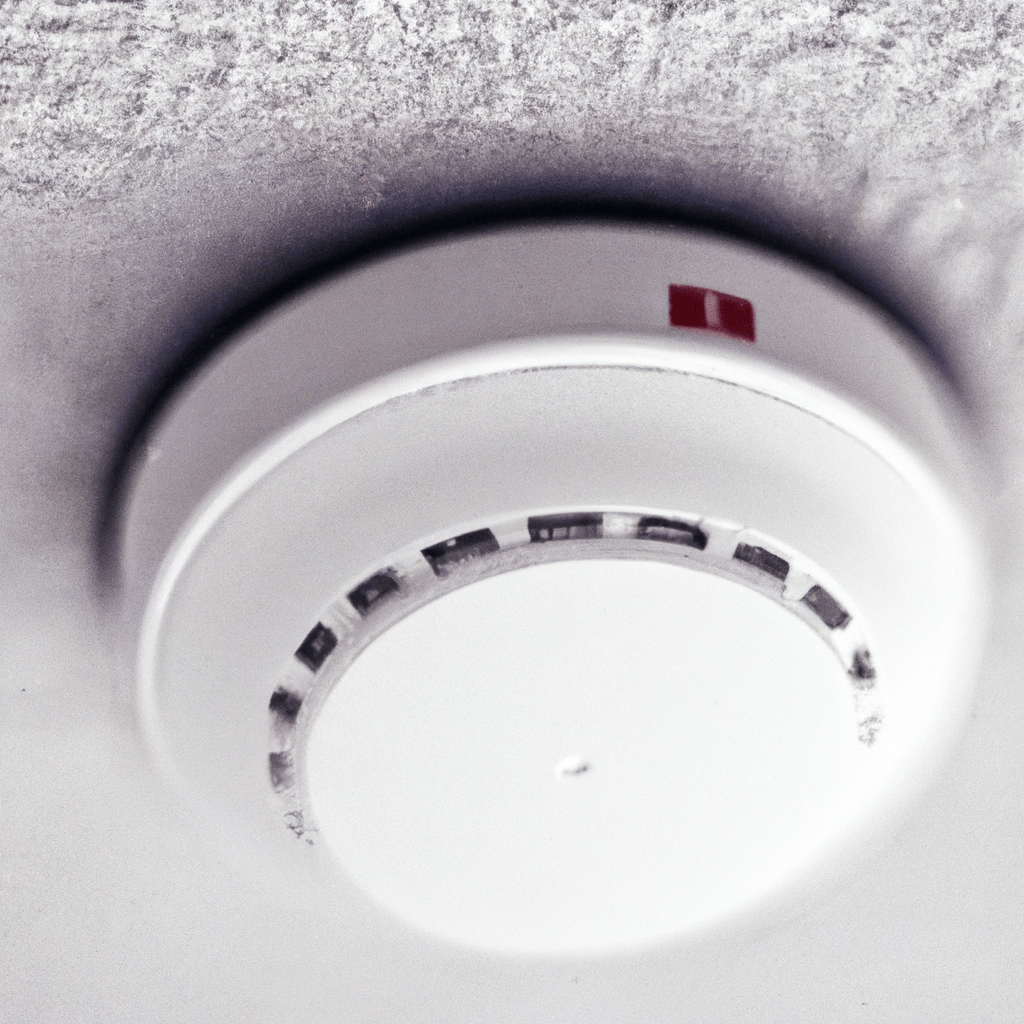 2 - [A photo of a smoke detector, an essential component of the Myjablotron CZ security system, ensuring timely fire detection and increased home safety. Its sensitive sensor can detect even small amounts of smoke, minimizing false alarms caused by steam or dust. Complete peace of mind for your family.] Sigma 85 mm f/1.4. No text.. Sigma 85 mm f/1.4. No text.
