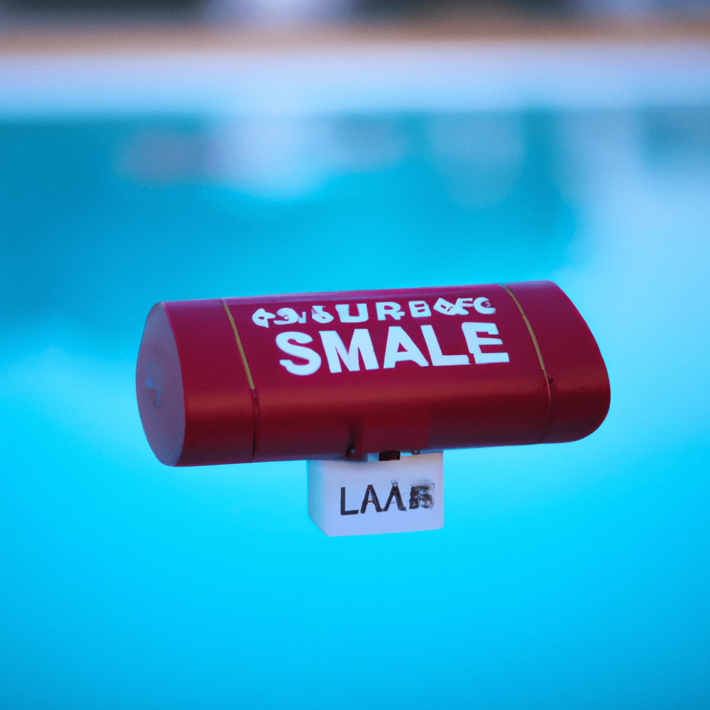 2 - [Photo] A submerged pool alarm providing maximum safety and peace of mind while enjoying the pool.. Sigma 85 mm f/1.4. No text.
