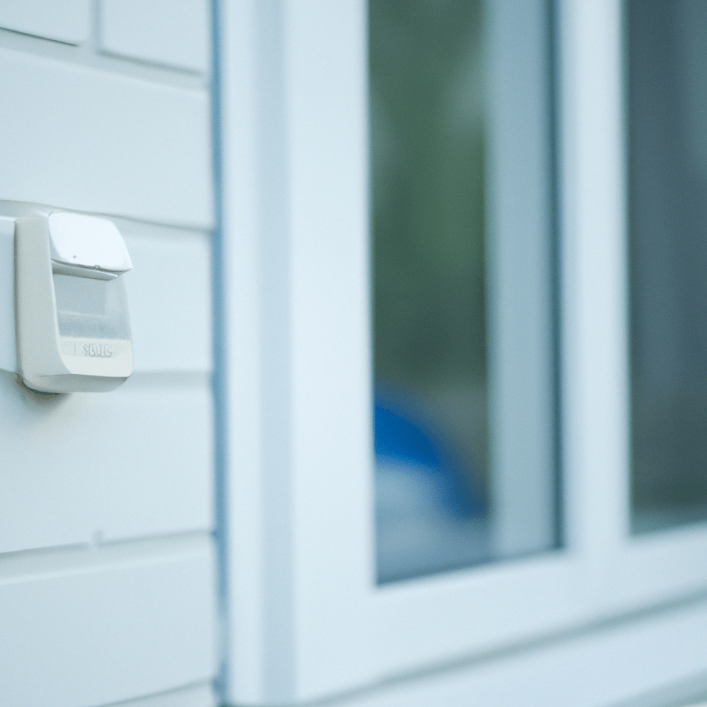 [Alarm on a window and door, protecting a house]. Sigma 85 mm f/1.4. No text.