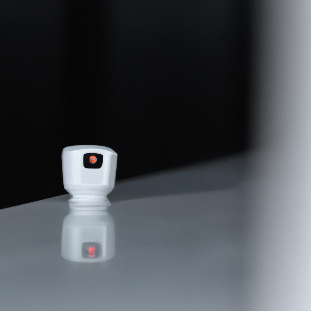 A wireless PIR sensor in action, detecting movement with dual technology and anti-masking features, ensuring reliable function in challenging conditions. [PIR sensor image]. Sigma 85 mm f/1.4. No text.